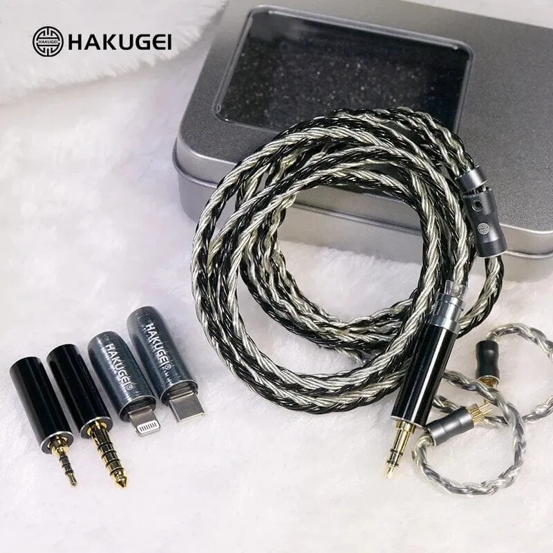 HAKUGEI Bamboo Litz Silver-Plated 5N OCC Earphone Upgrade Cable