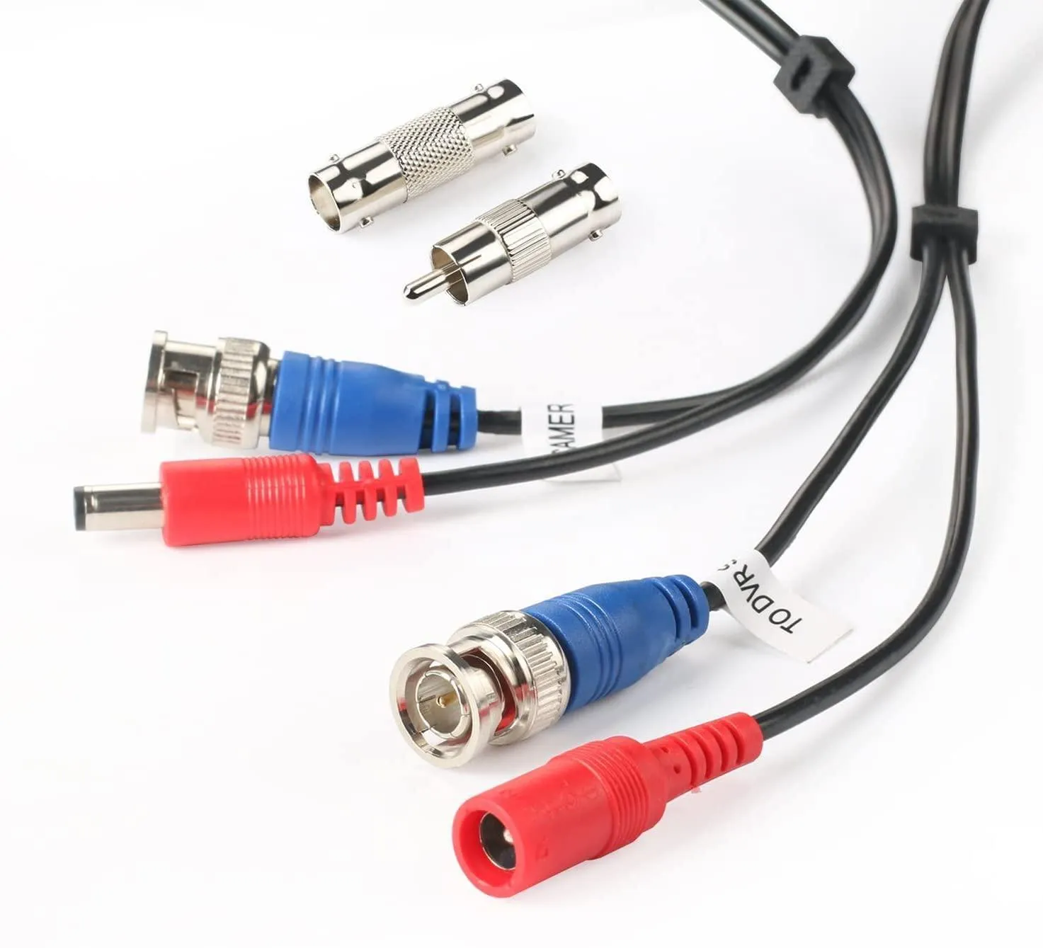 Hiseeu 96Ft BNC Cable BNC Vedio Power Cable Pre-Made Al-in-One Camera Video BNC Cable Wire Cord for Surveillance CCTV Security System with Connectors(BNC Female and BNC to RCA)