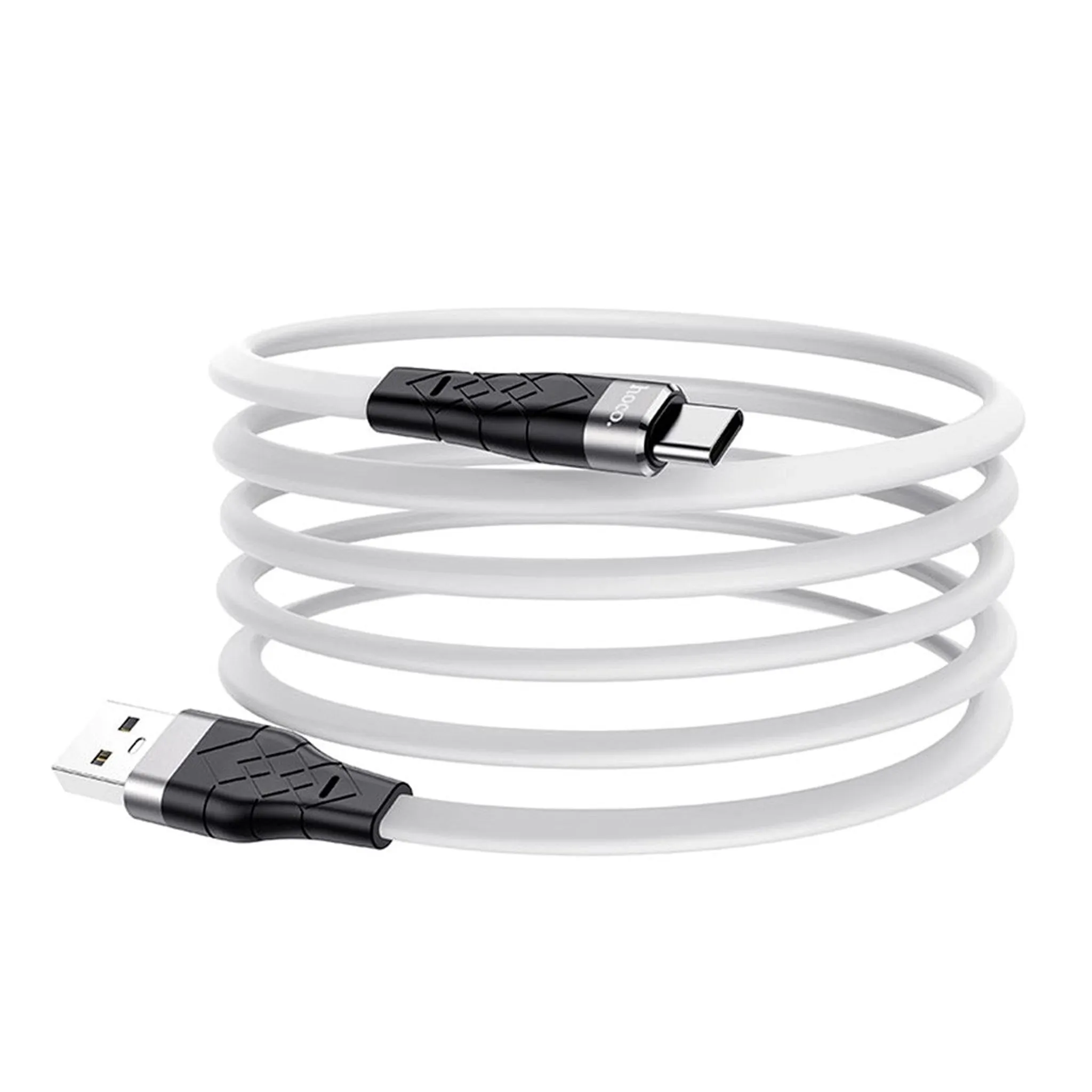 HOCO X53 Angel silicone charging data cable for Type-C - white