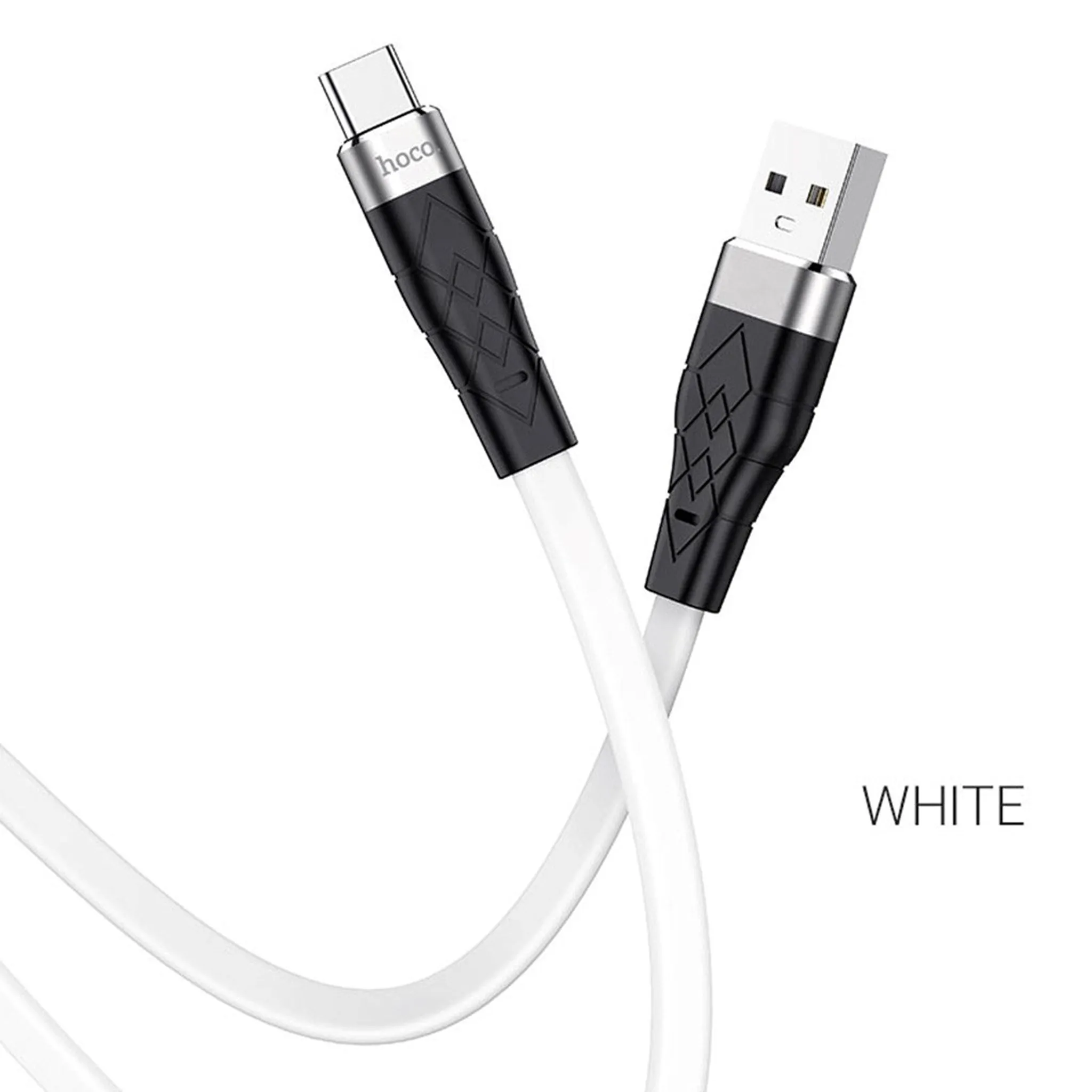 HOCO X53 Angel silicone charging data cable for Type-C - white