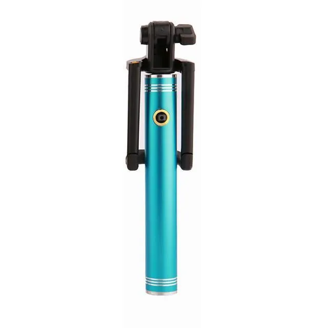 Hot! Universal 17-80CM Luxury Mini Selfie Stick Tripod Monopod for Iphone samsung Android IOS Wired Palo Self Groove Camera Para