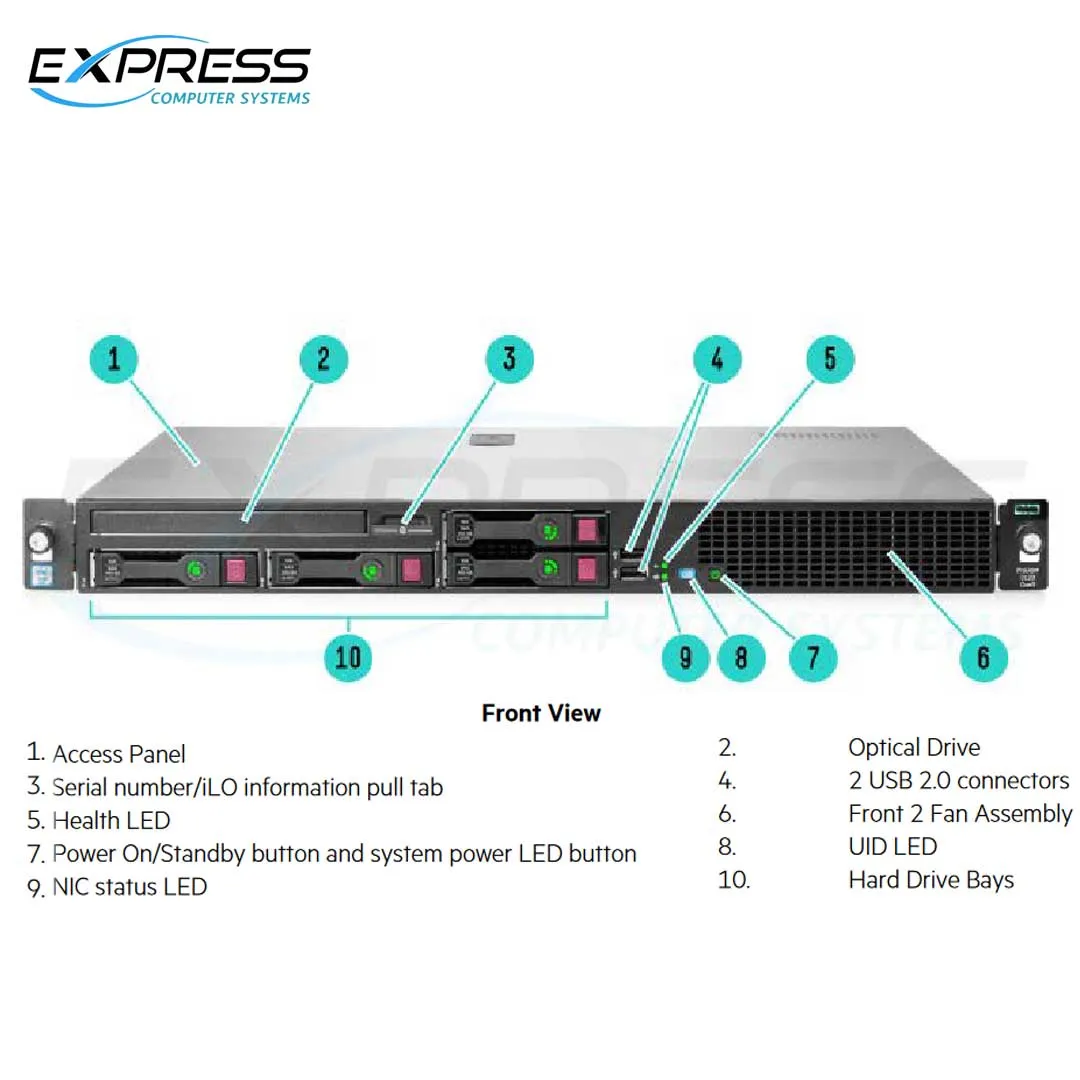 HPE ProLiant DL20 Gen9 E3-1220v6 8GBU B140i 2LFF 290W PS Base Server | 871429-B21