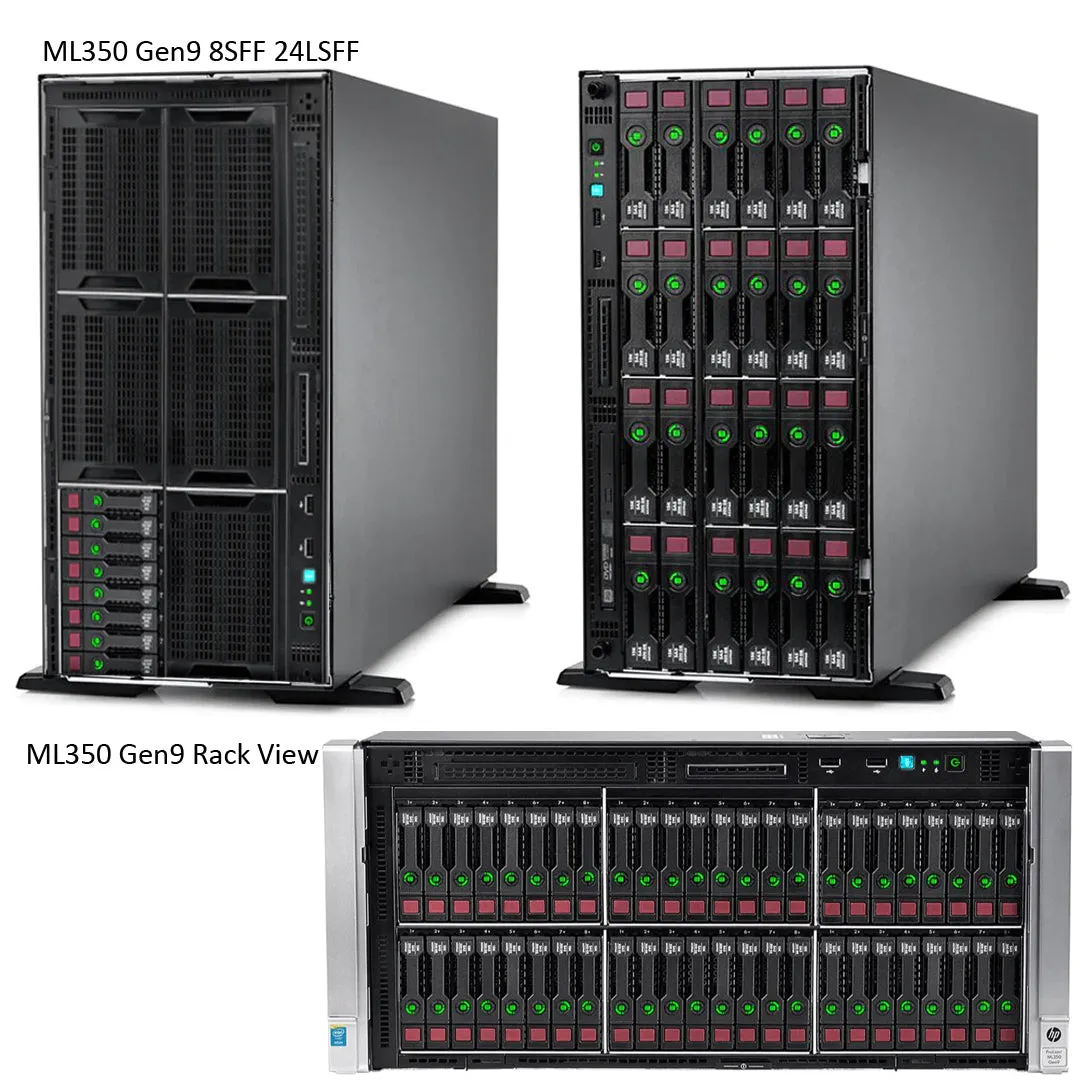 HPE ProLiant ML350 Gen9 8 LFF Tower Server Chassis | 754537-B21