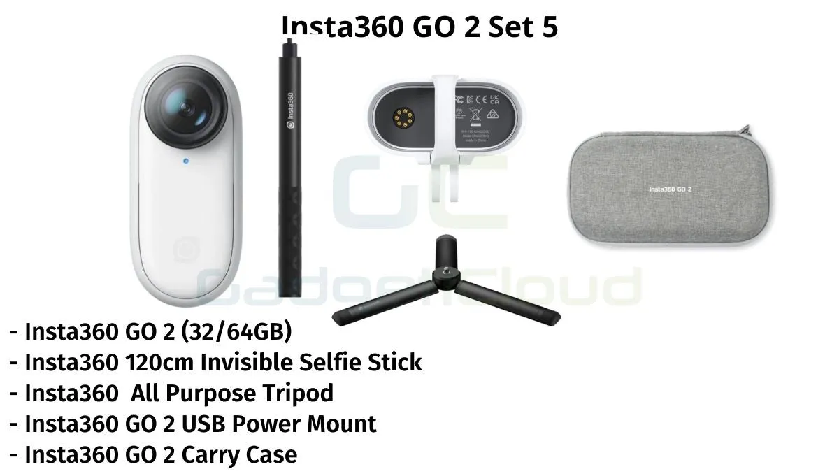 Insta360 GO 2 1440P Remote Control Sports Camera (32GB / 64GB) - Smallest Shockproof and Waterproof