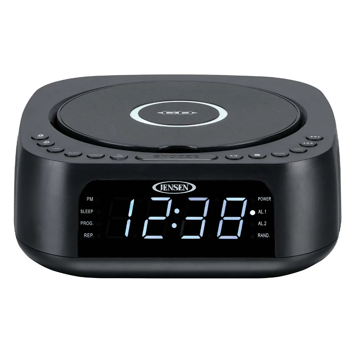 Jensen Audio Stereo CD Player with FM Digital Dual Alarm Clock Radio