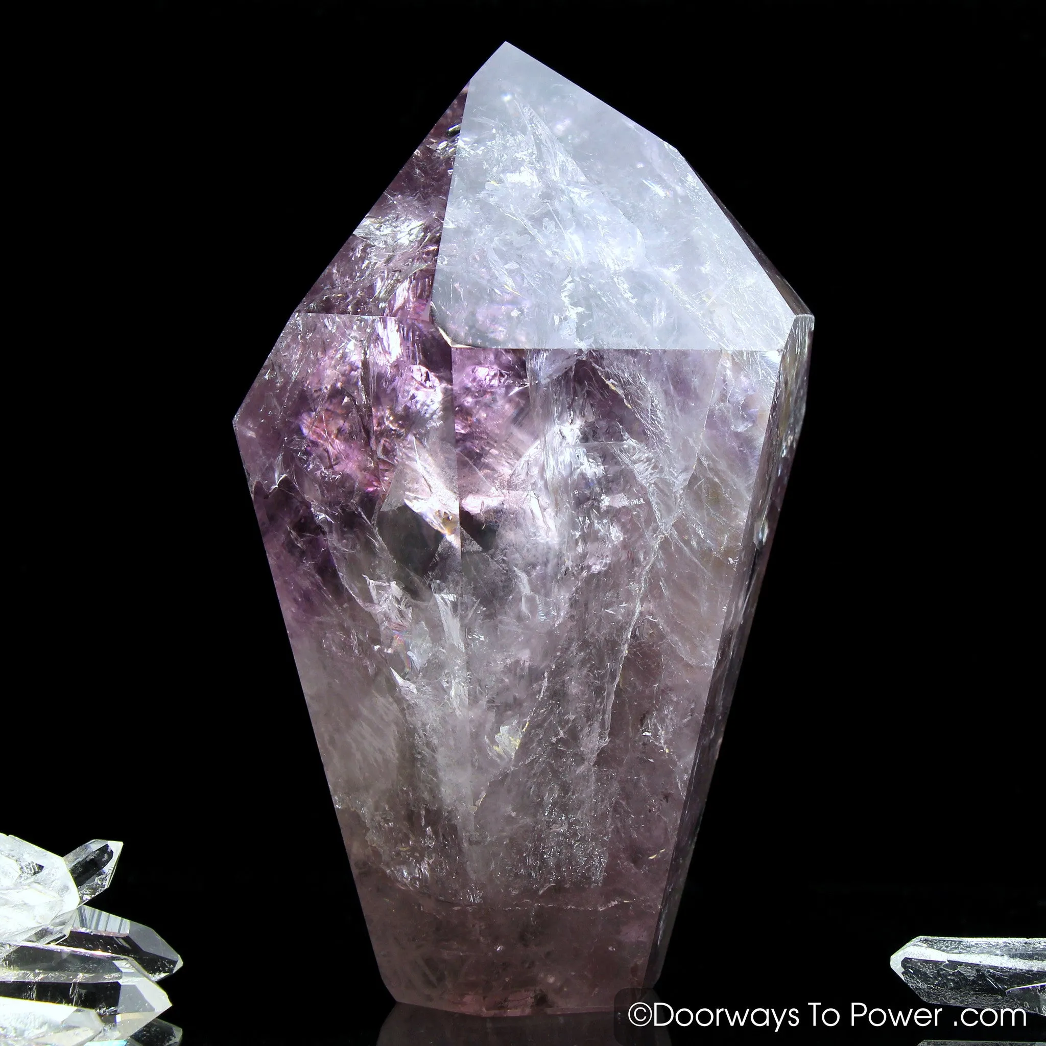 John of God Amethyst Devic Temple Crystal w/ Future Time Link 'Purify & Protect'