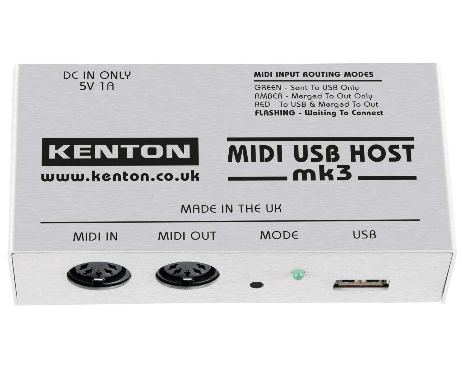 Kenton MIDI USB Host mk3 Bidirectional USB Host to MIDI Converter