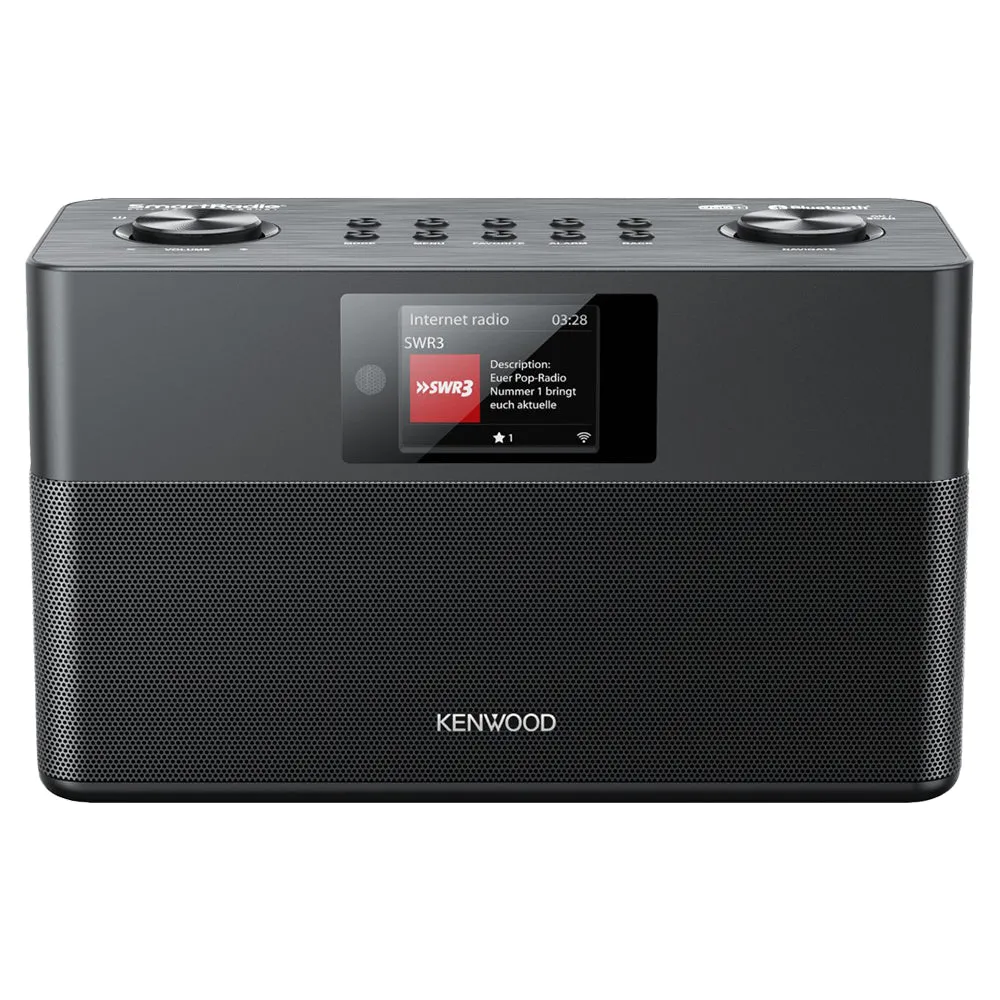 Kenwood FM-RDS/DAB  Compact Smart Radio - Black | CRST100SB