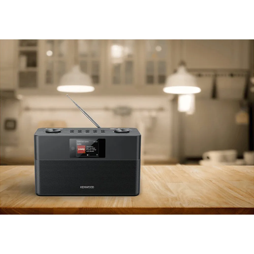 Kenwood FM-RDS/DAB  Compact Smart Radio - Black | CRST100SB