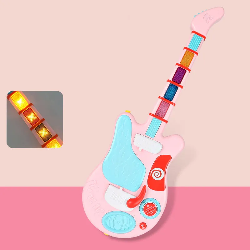 Kids Rockin Guitar Performer with Light & Sound Musical Electronic Instrument Toy Gift