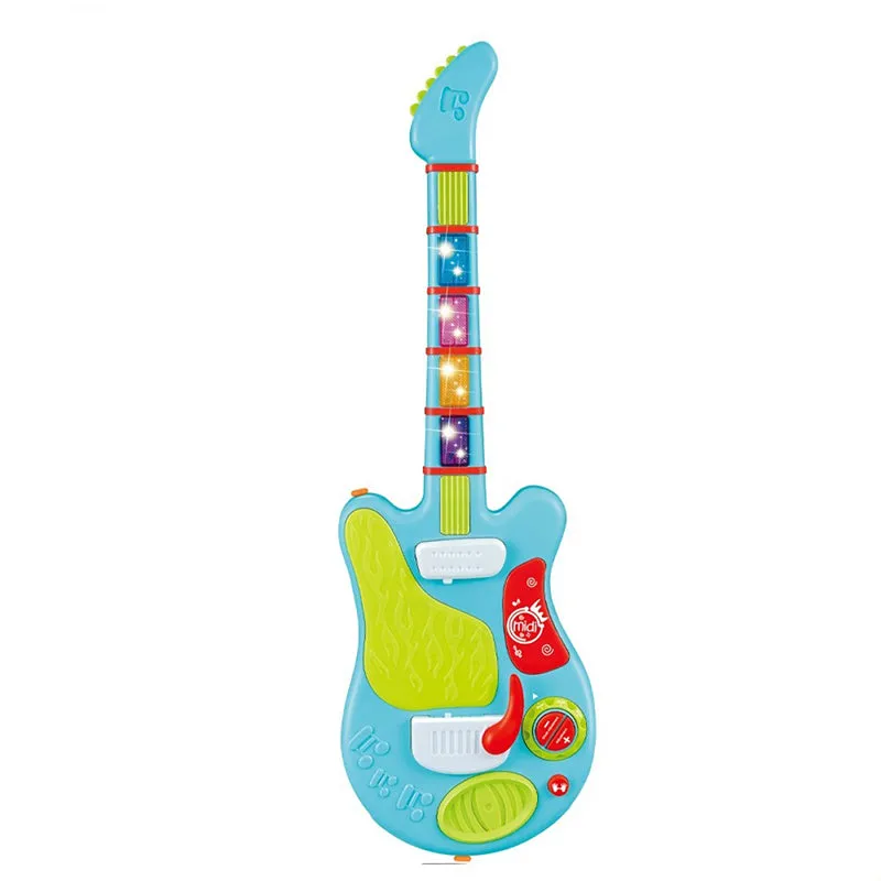 Kids Rockin Guitar Performer with Light & Sound Musical Electronic Instrument Toy Gift