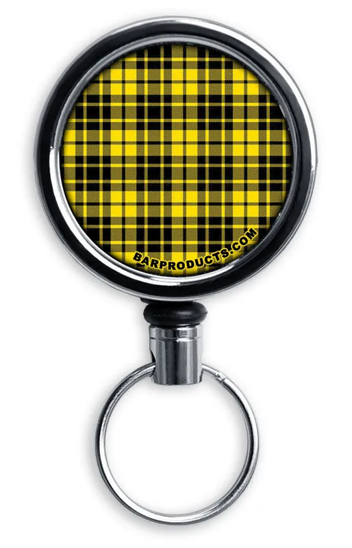 Kolorcoat™ Mini Opener with Retractable Reel - Yellow Plaid