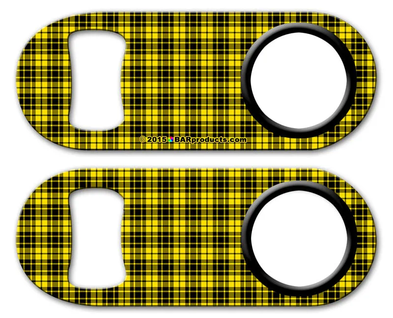 Kolorcoat™ Mini Opener with Retractable Reel - Yellow Plaid