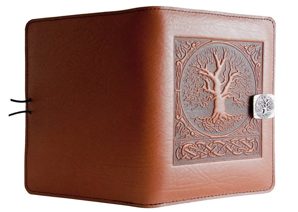 Leather Cover for Kindle e-Readers, World Tree