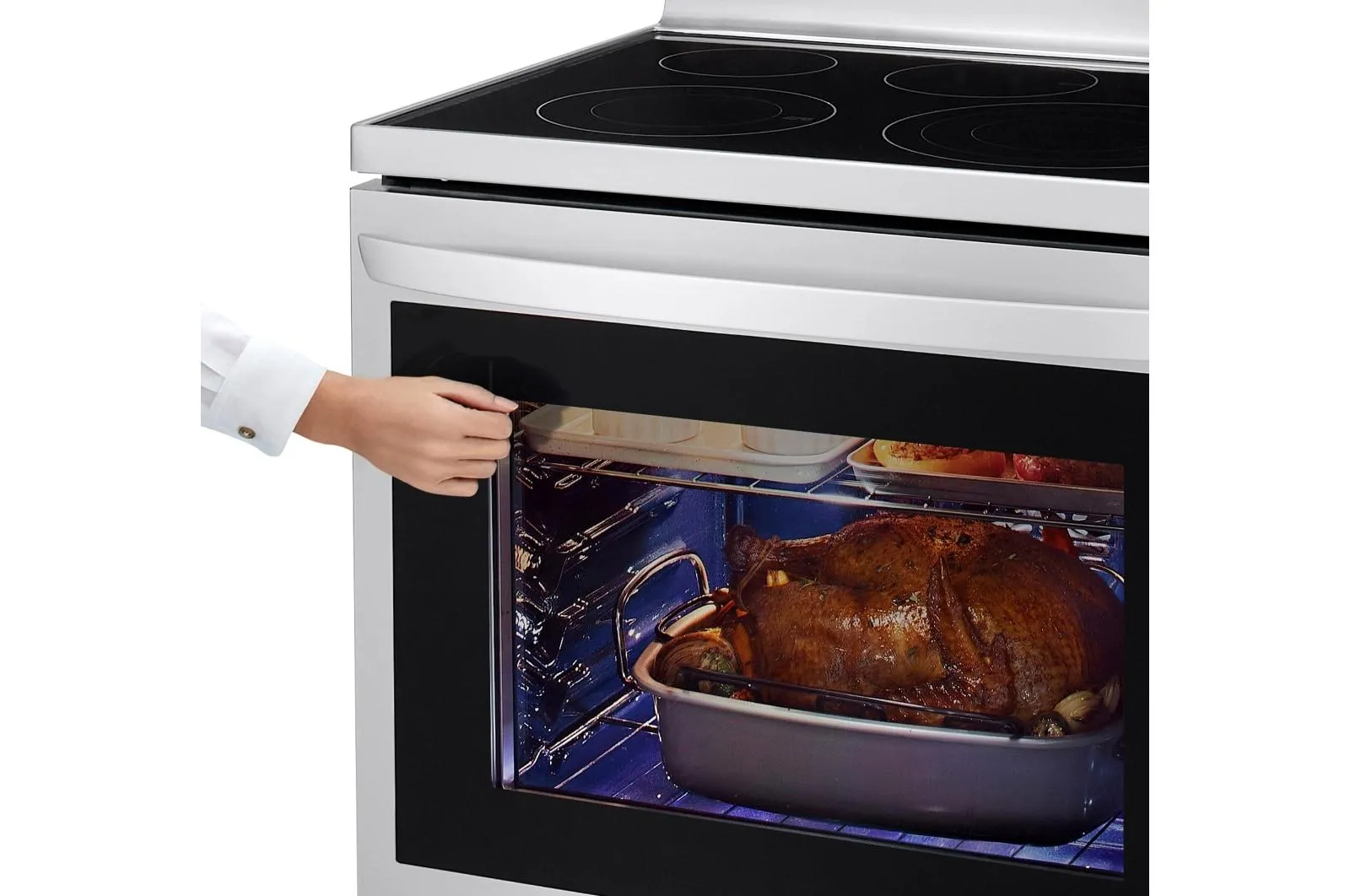 Lg LREL6325F 6.3 cu ft. Smart Wi-Fi Enabled True Convection InstaView® Electric Range with Air Fry