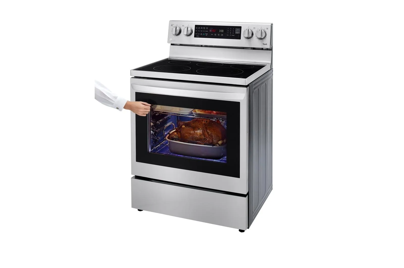 Lg LREL6325F 6.3 cu ft. Smart Wi-Fi Enabled True Convection InstaView® Electric Range with Air Fry