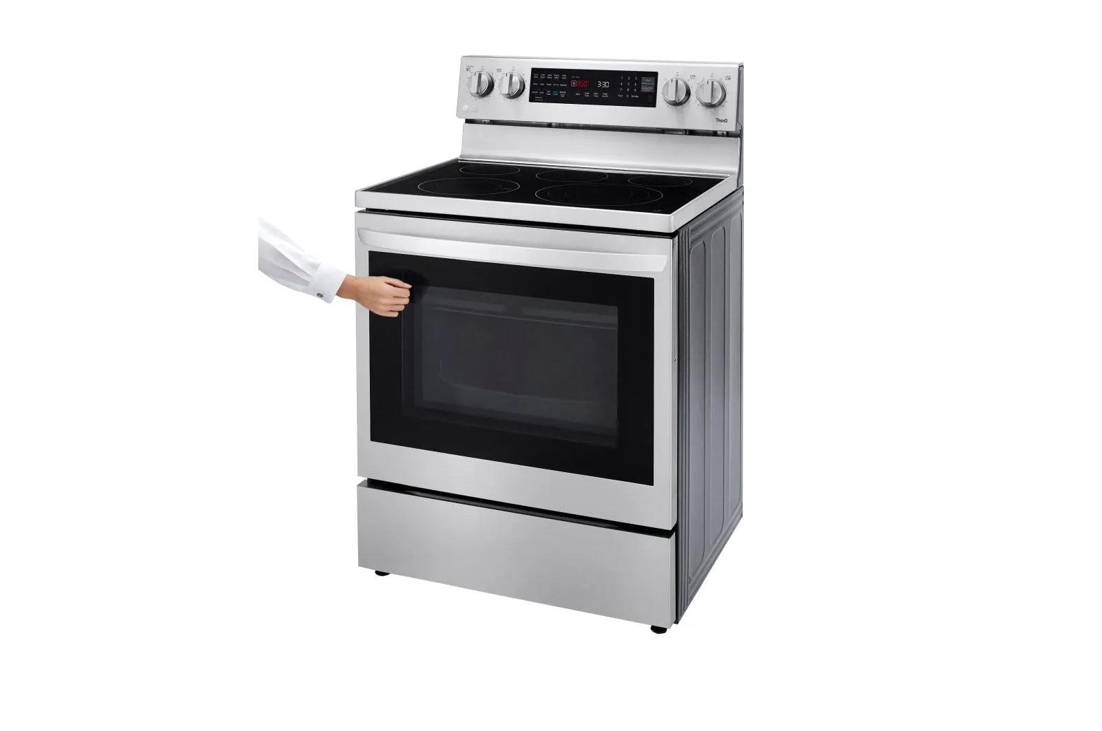 Lg LREL6325F 6.3 cu ft. Smart Wi-Fi Enabled True Convection InstaView® Electric Range with Air Fry