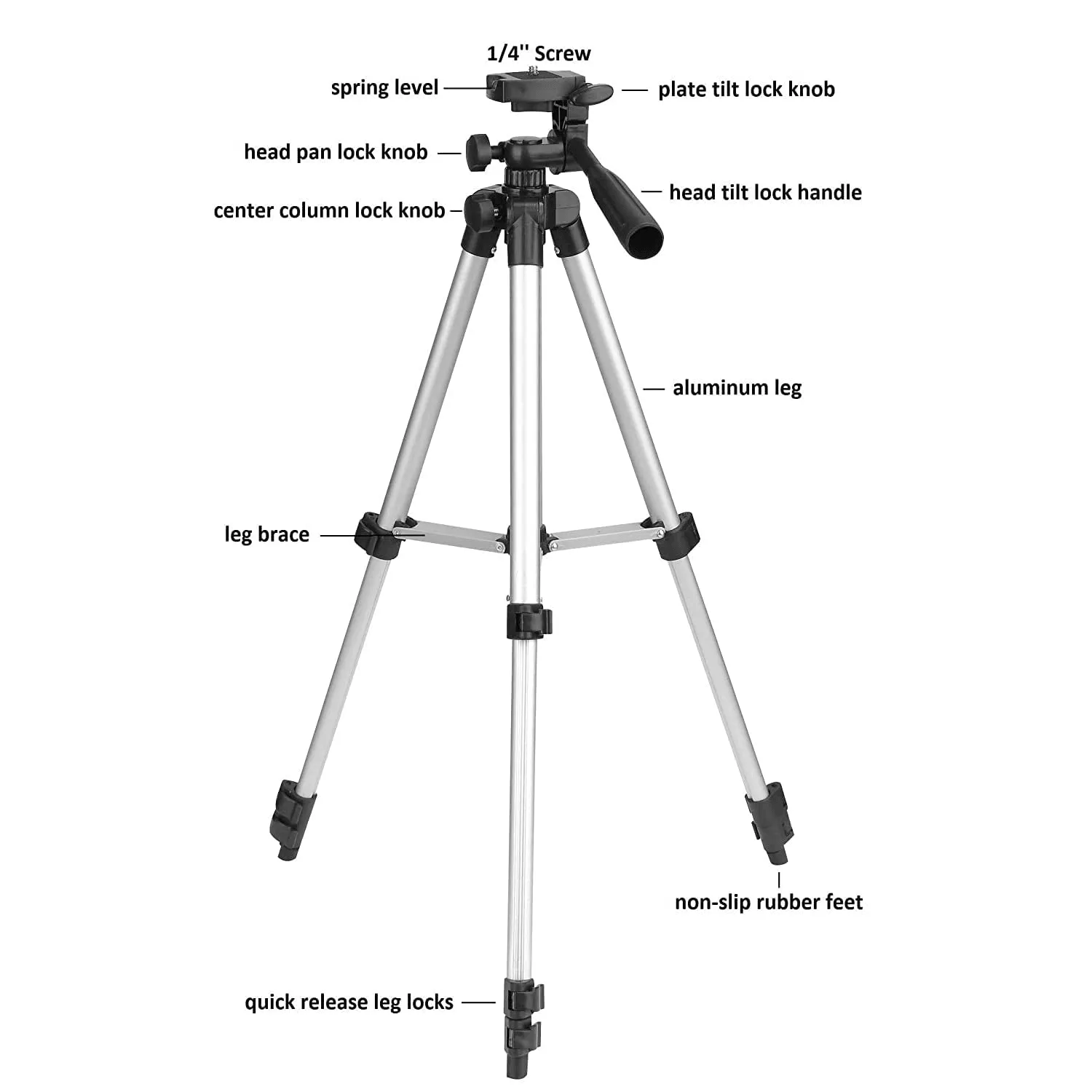 Lightweight Portable Tripod With Carrying Bag - 3110