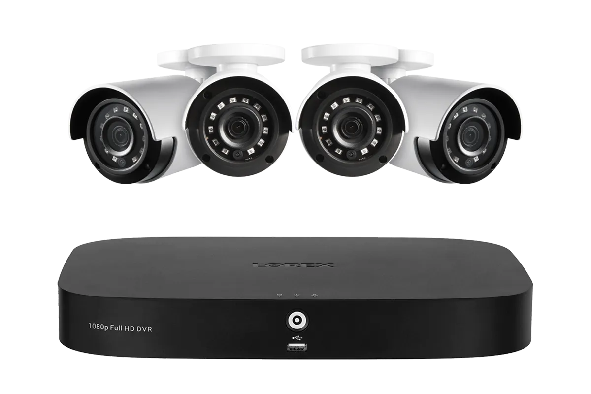 Lorex 1080p (8 Camera Capable) 1TB Wired DVR System with Analog Security Cameras