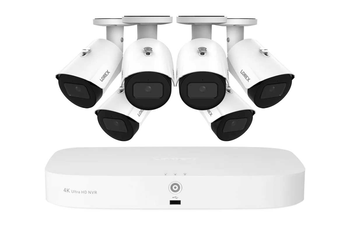 Lorex Fusion Series 4K 16 Camera Capable (8 Wired   8 Fusion Wi-Fi) 2TB Wired NVR System with 4MP (2K) A4 IP Bullet Cameras