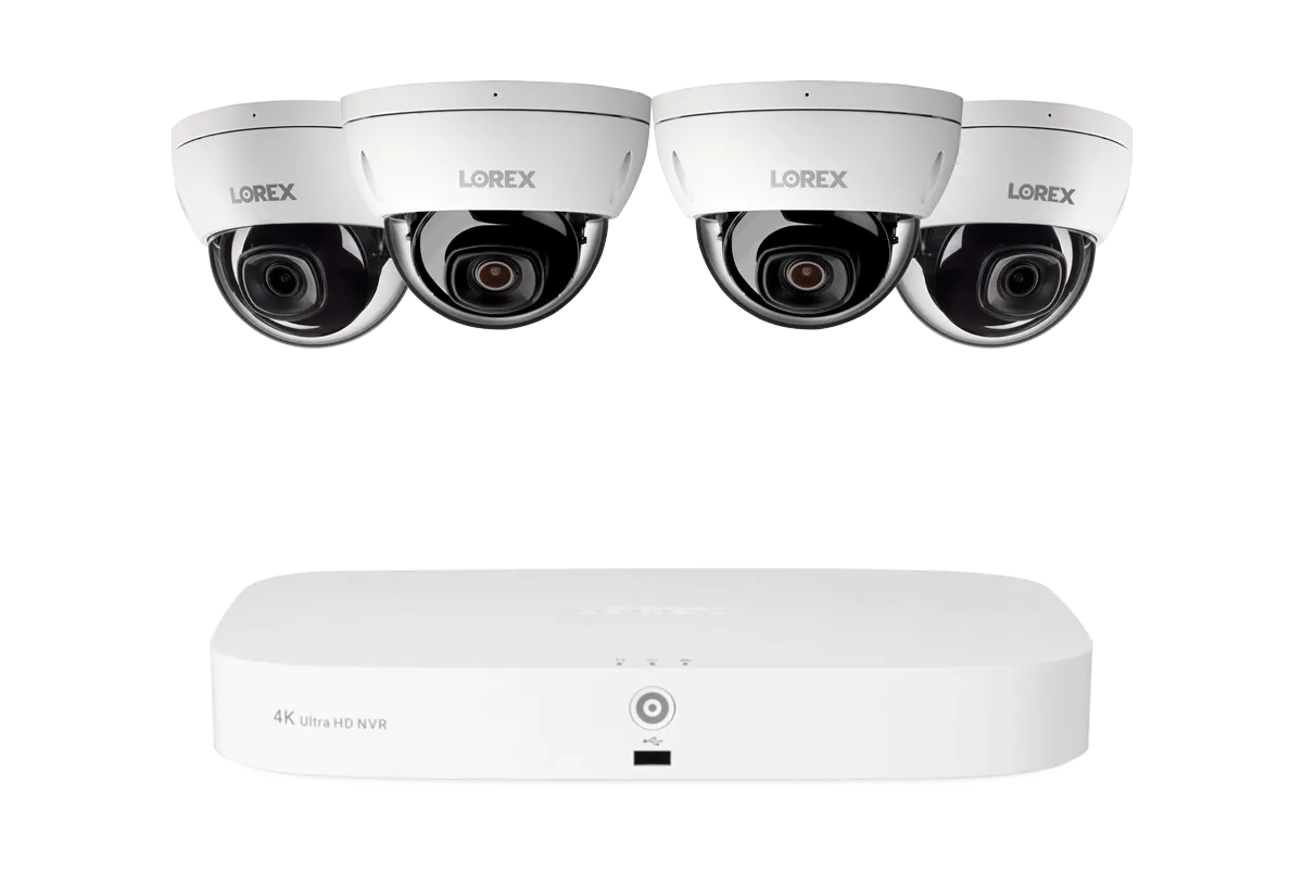 Lorex Fusion Series 4K 16 Camera Capable (8 Wired   8 Fusion Wi-Fi) 2TB Wired NVR System with 4MP (2K) A4 IP Dome Cameras