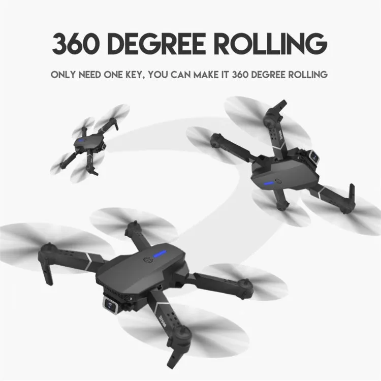 LS-E525 1080P Single Camera Mini Foldable RC Quadcopter Drone Remote Control Aircraft(Black)