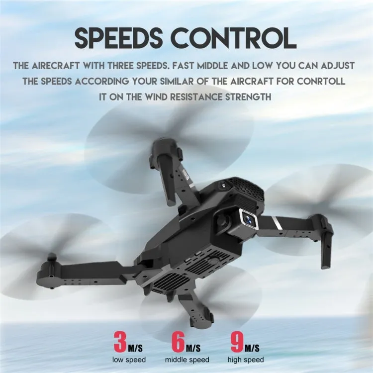 LS-E525 1080P Single Camera Mini Foldable RC Quadcopter Drone Remote Control Aircraft(Black)