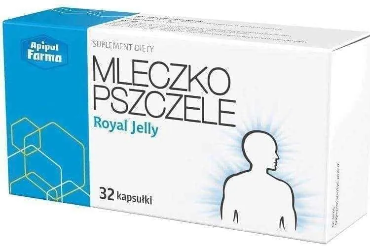 Lyophilized royal jelly 32 capsules x improves memory, immune system boosters