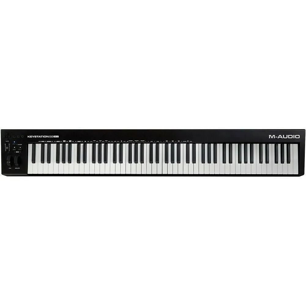 M-Audio Keystation 88 Mk3 Midi Keyboard 88 Keys Usb Black, White