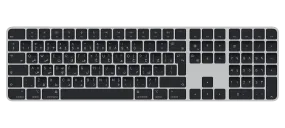 Magic Keyboard with Touch ID and Numeric Keypad for Mac models with Apple silicon - Arabic - Black Keys