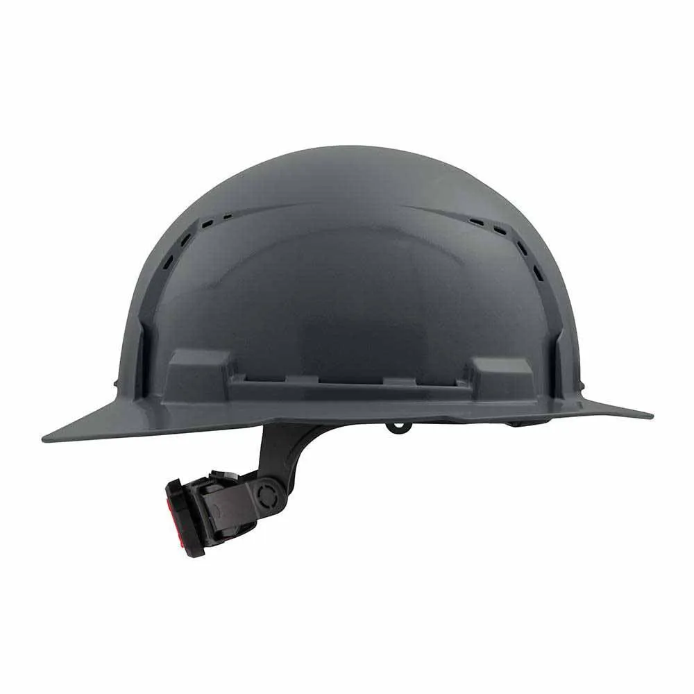 Milwaukee 48-73-1235 Gray Full Brim Vented Hard Hat with 6PT Ratcheting Suspension – Type 1 Class C