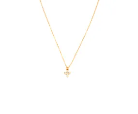 Mini CZ Cross Necklace