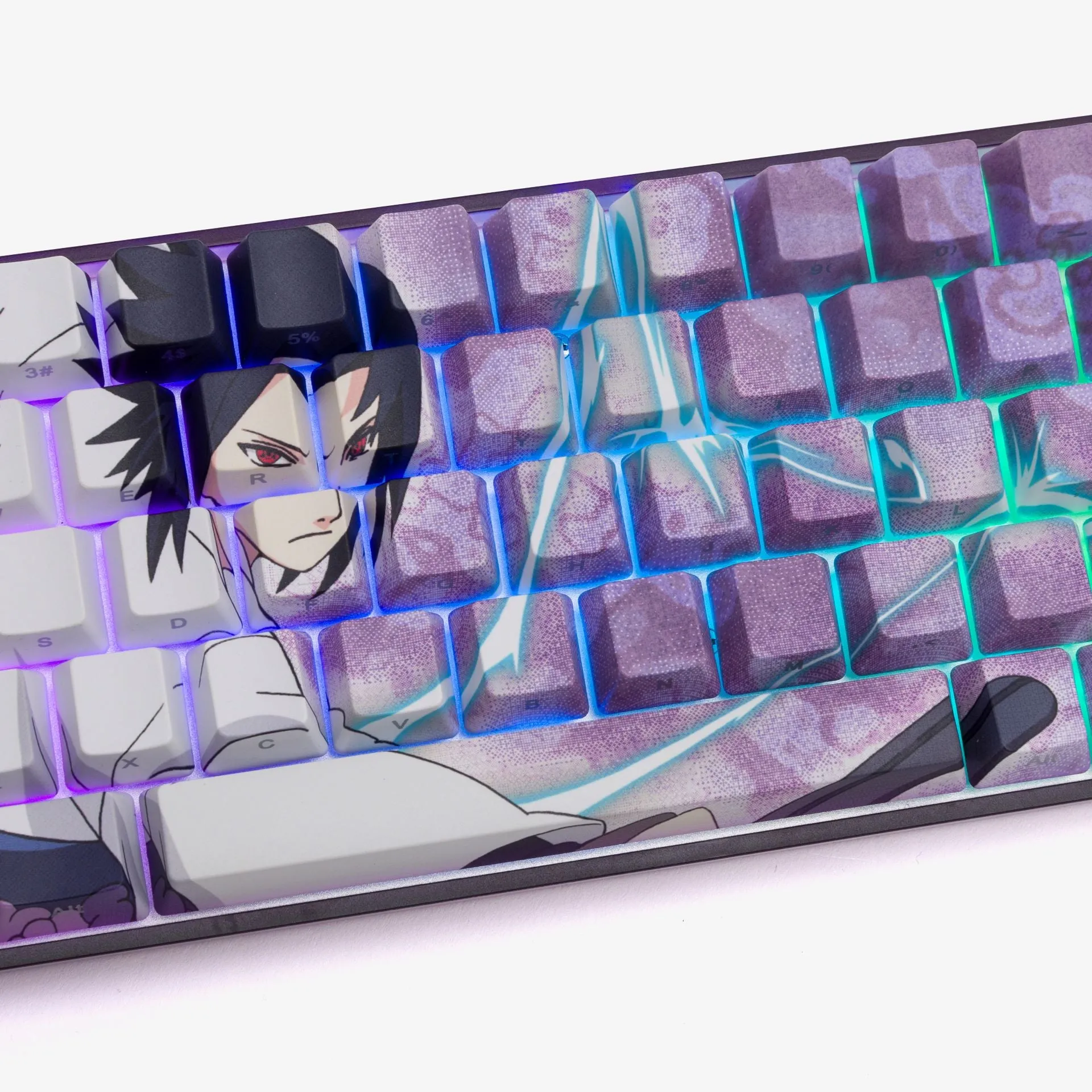 Naruto x HG Basecamp 65 Keyboard - Sasuke