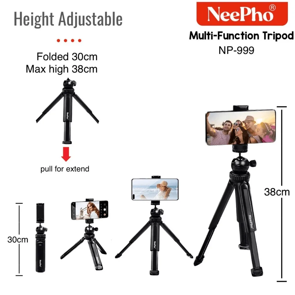 NeePho Professional Multi Function Tripod NP-999