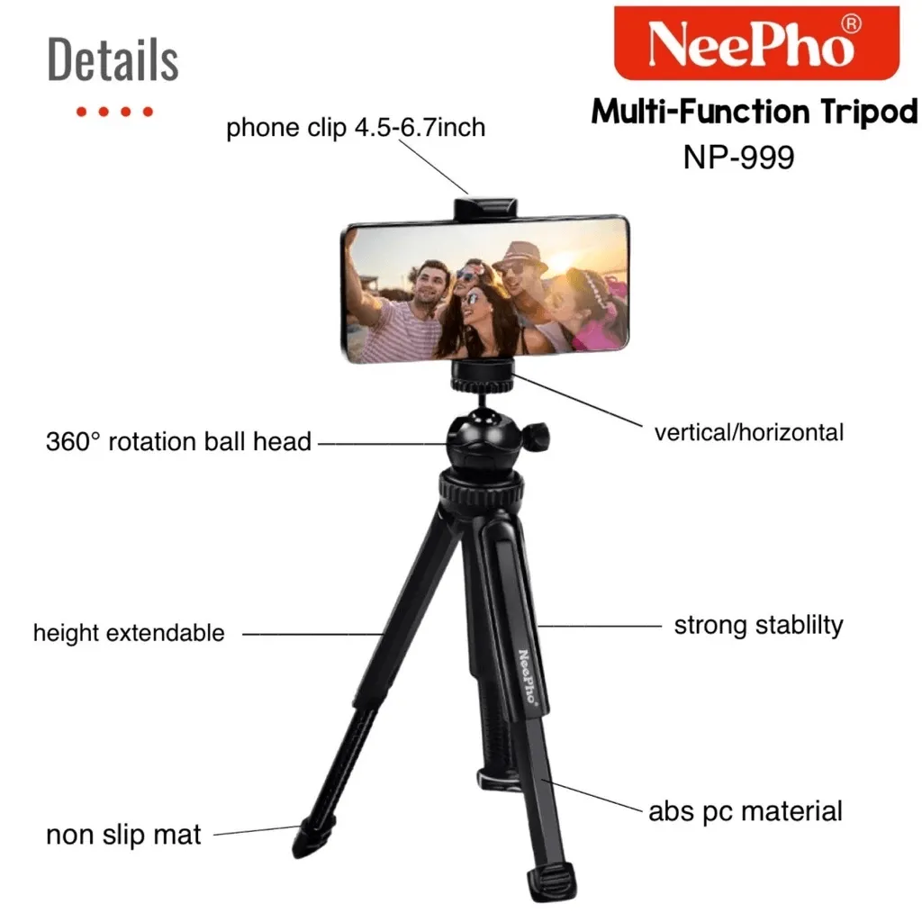 NeePho Professional Multi Function Tripod NP-999