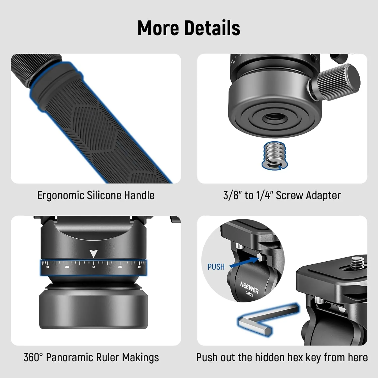 NEEWER GM27 Tripod Fluid Head