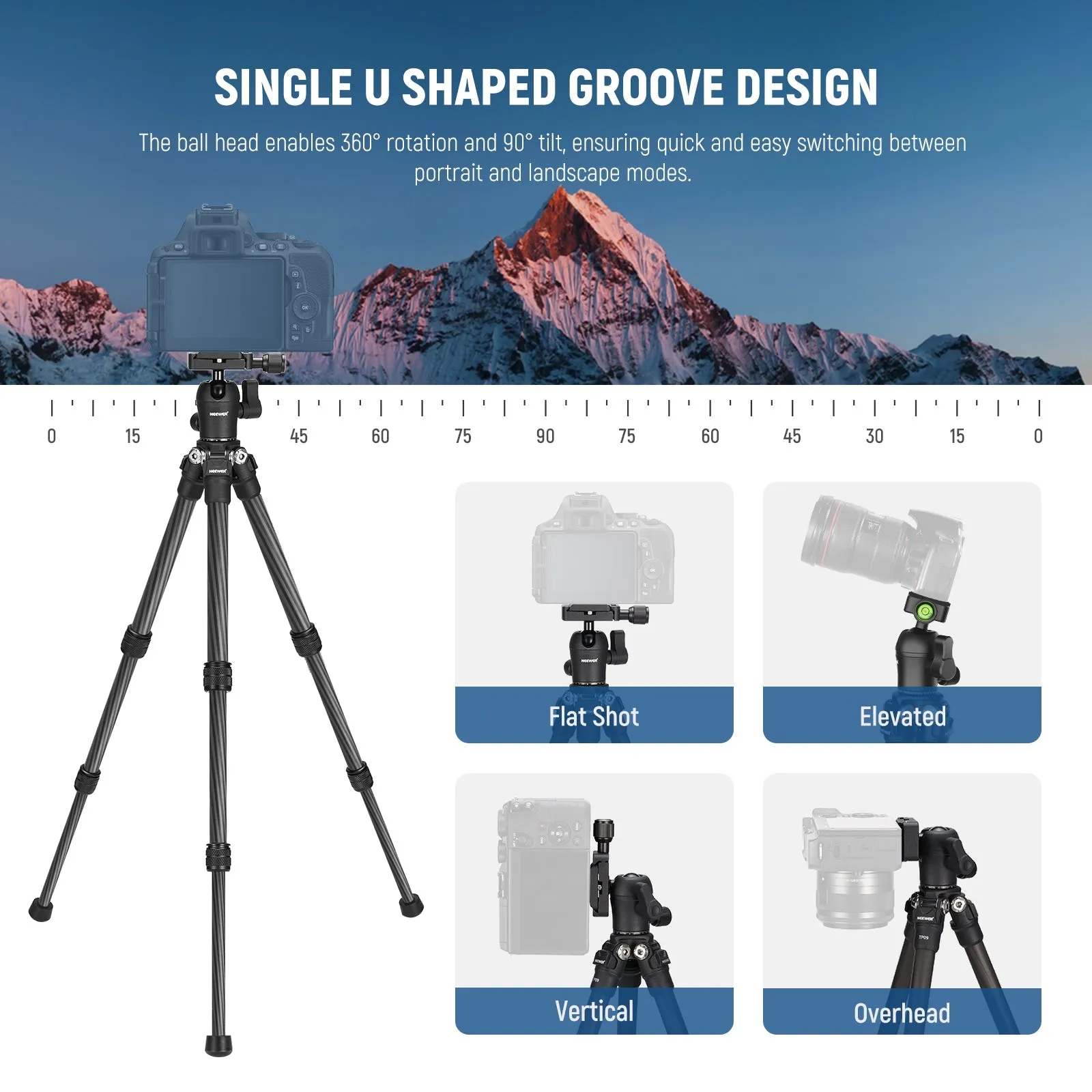 NEEWER TP09 Carbon Fiber Mini Tripod