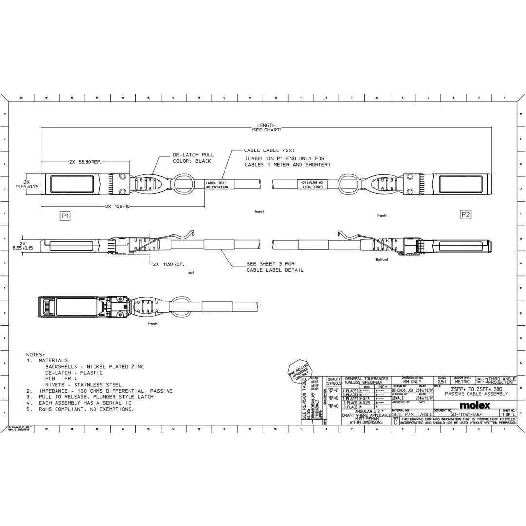 NetApp NOFRU_DirectAttach_SFP28_25G_2M - 2m Data Cable with Plug SFP28/SFP28 | Direct Attach CU SFP28 25G,