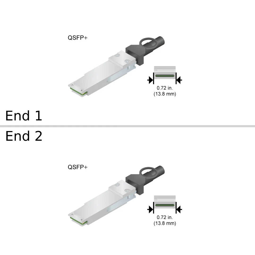 NetApp NO_FRU_Mellanox_MC2207128-003_3m - 3m Data Cable with Plug QSFP /QSFP  | NO_FRU_Mellanox_MC2207128-003_