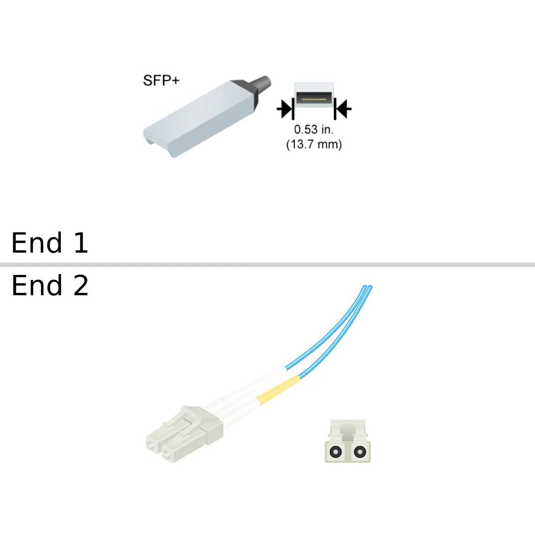 NetApp X6563-R6 -  Data Cable with Plug SFP /LC | XCVR, SFP , Opt, 10GbE, Shortwave, X1107A