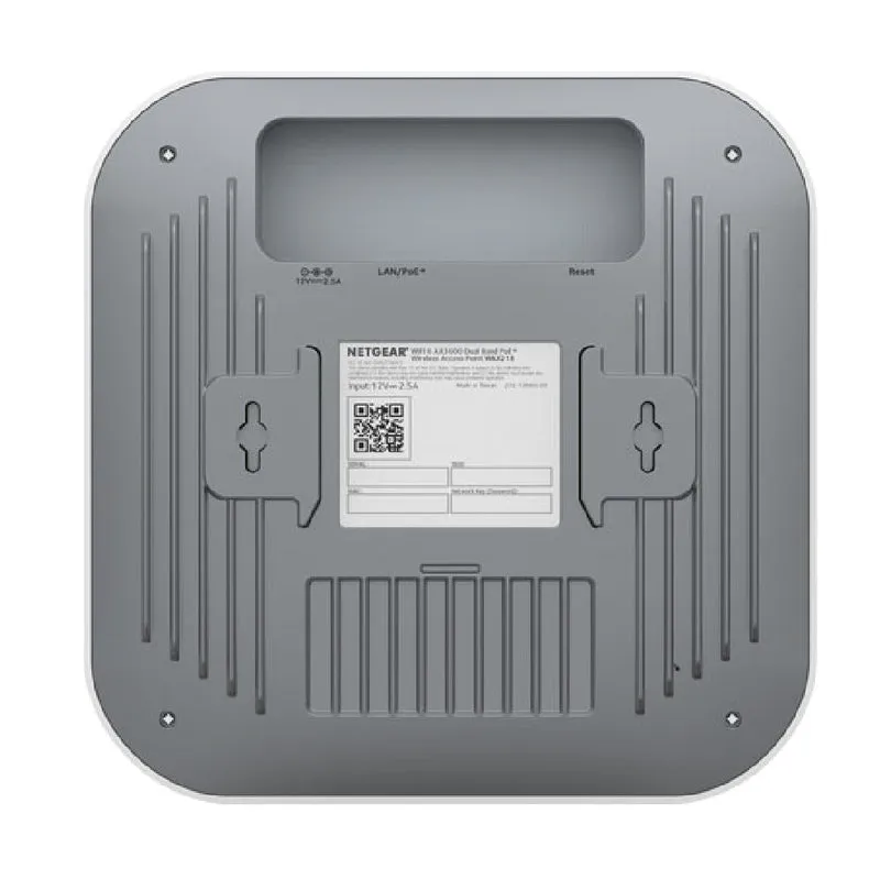 Netgear WAX214 AX1800 / WAX218 AX3600 Cloud Managed Wireless Access Point - WiFi 6 Dual-Band