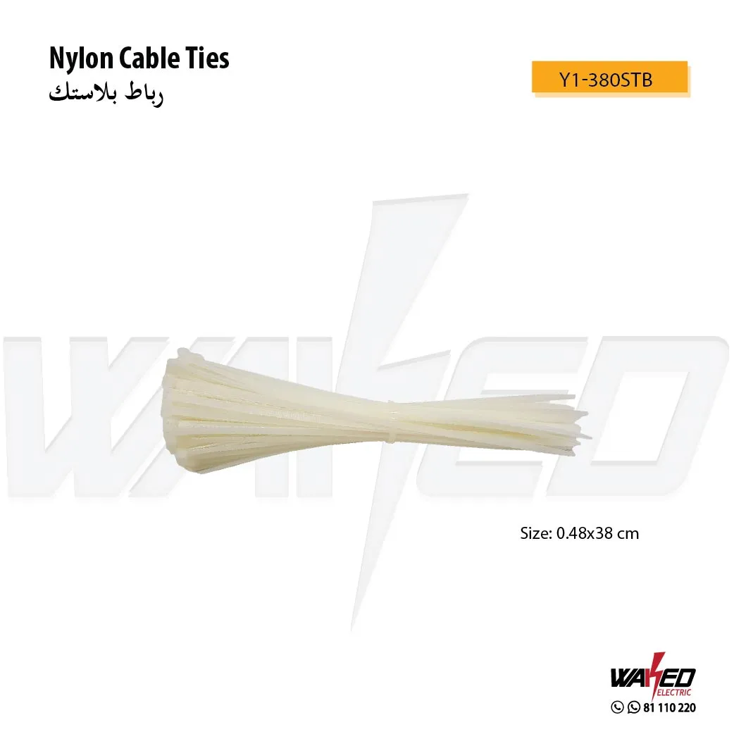 Nylon Cable Ties - 38CM - Black & White