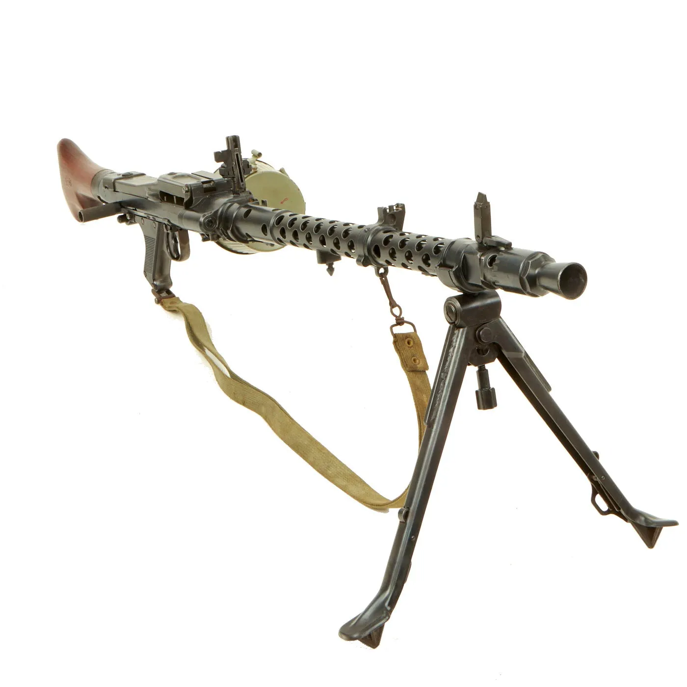 Original German Pre-WWII Early MG 34 Display Machine Gun by BSW with Belt Carrier - dated 1936