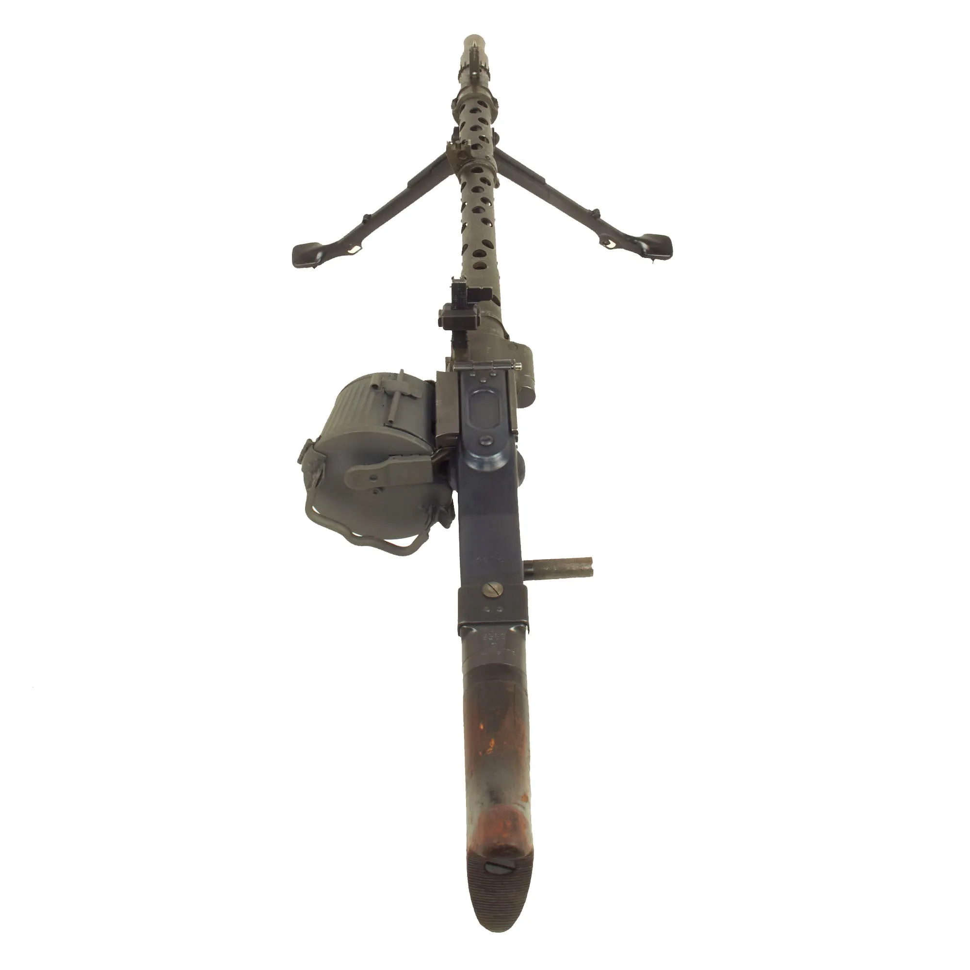 Original German WWII MG 34 Display Machine Gun by Waffenwerke Brünn with Basket Belt Carrier - dated 1945