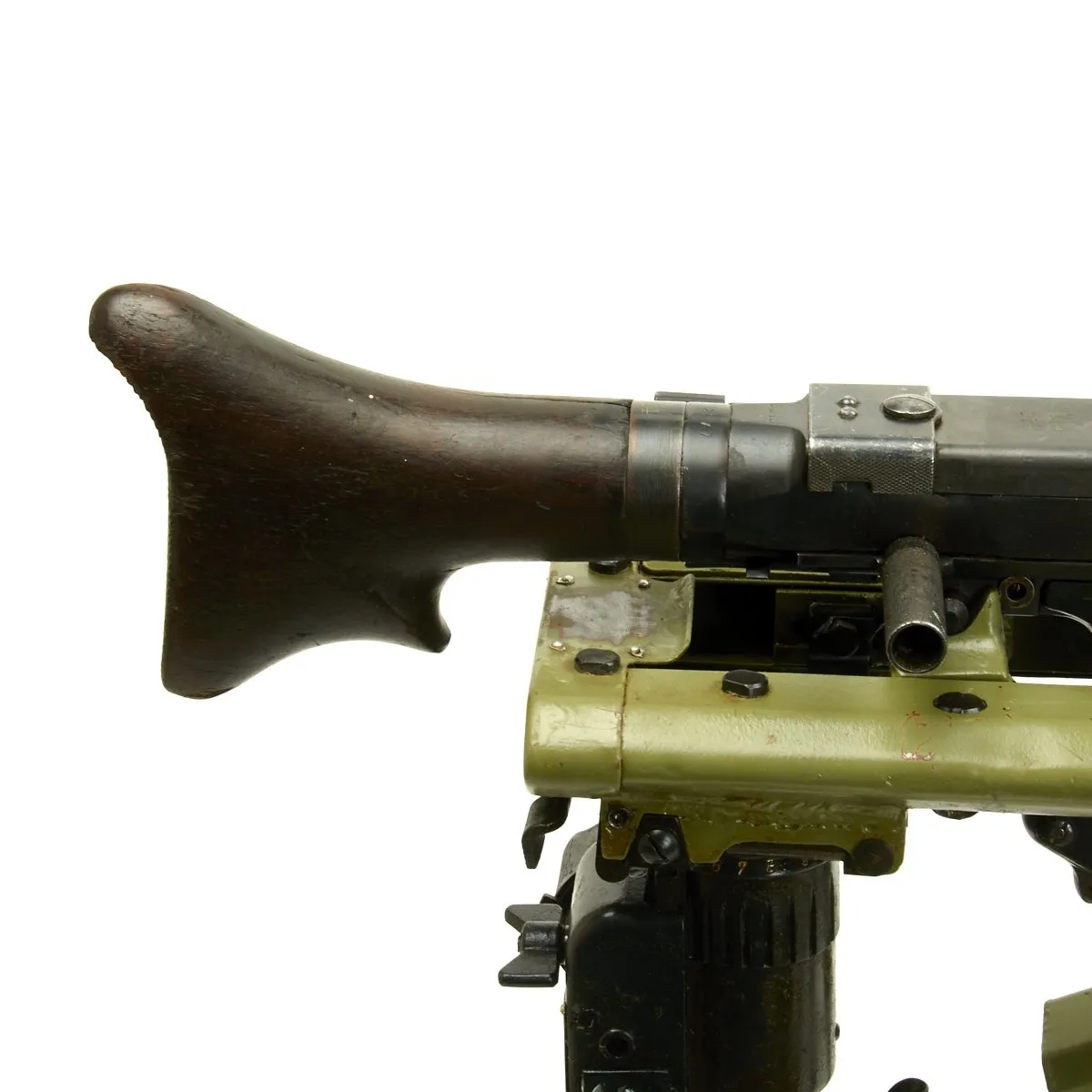 Original German WWII MG 34 Display Machine Gun with MG 42 Lafette Mount - marked dfb 42