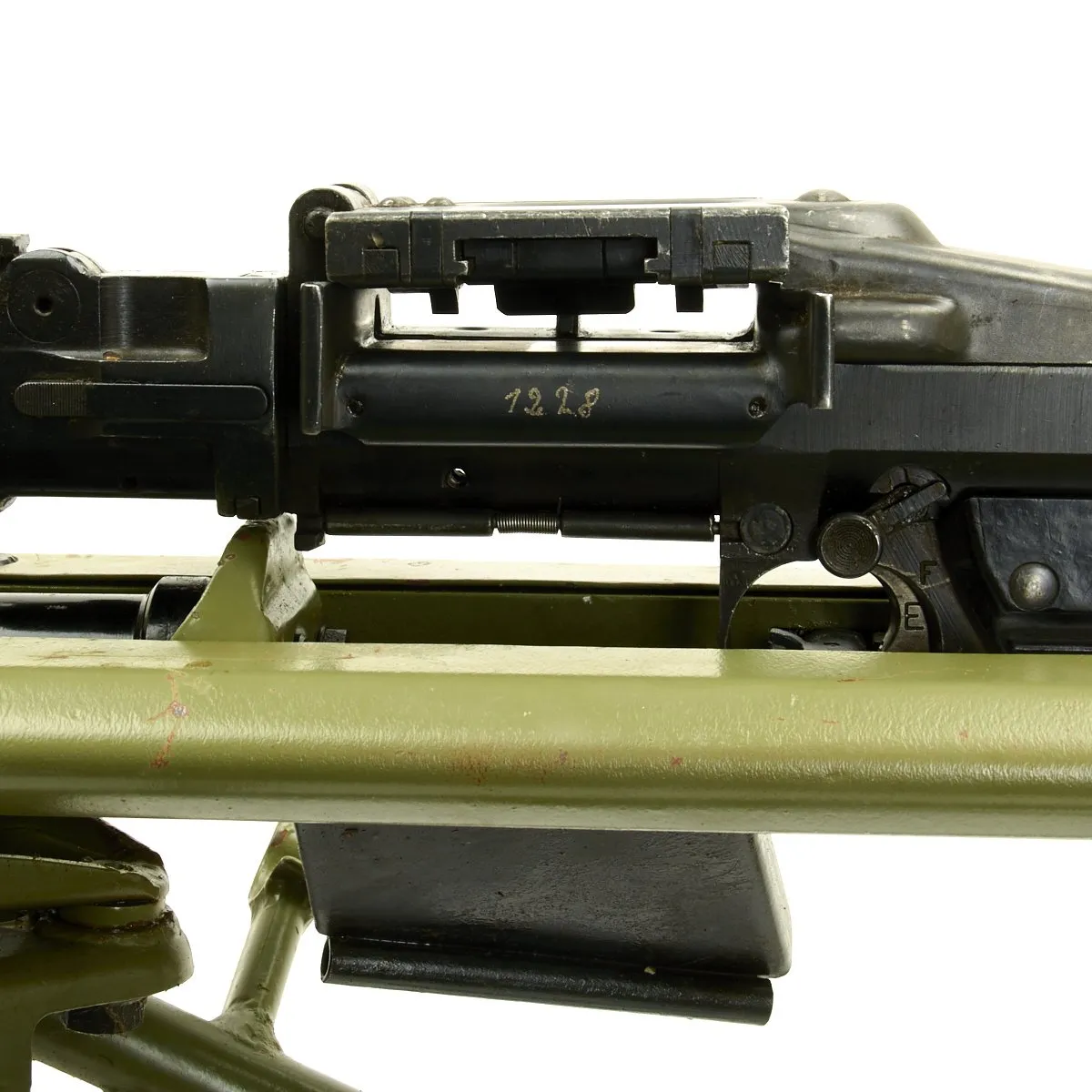 Original German WWII MG 34 Display Machine Gun with MG 42 Lafette Mount - marked dfb 42