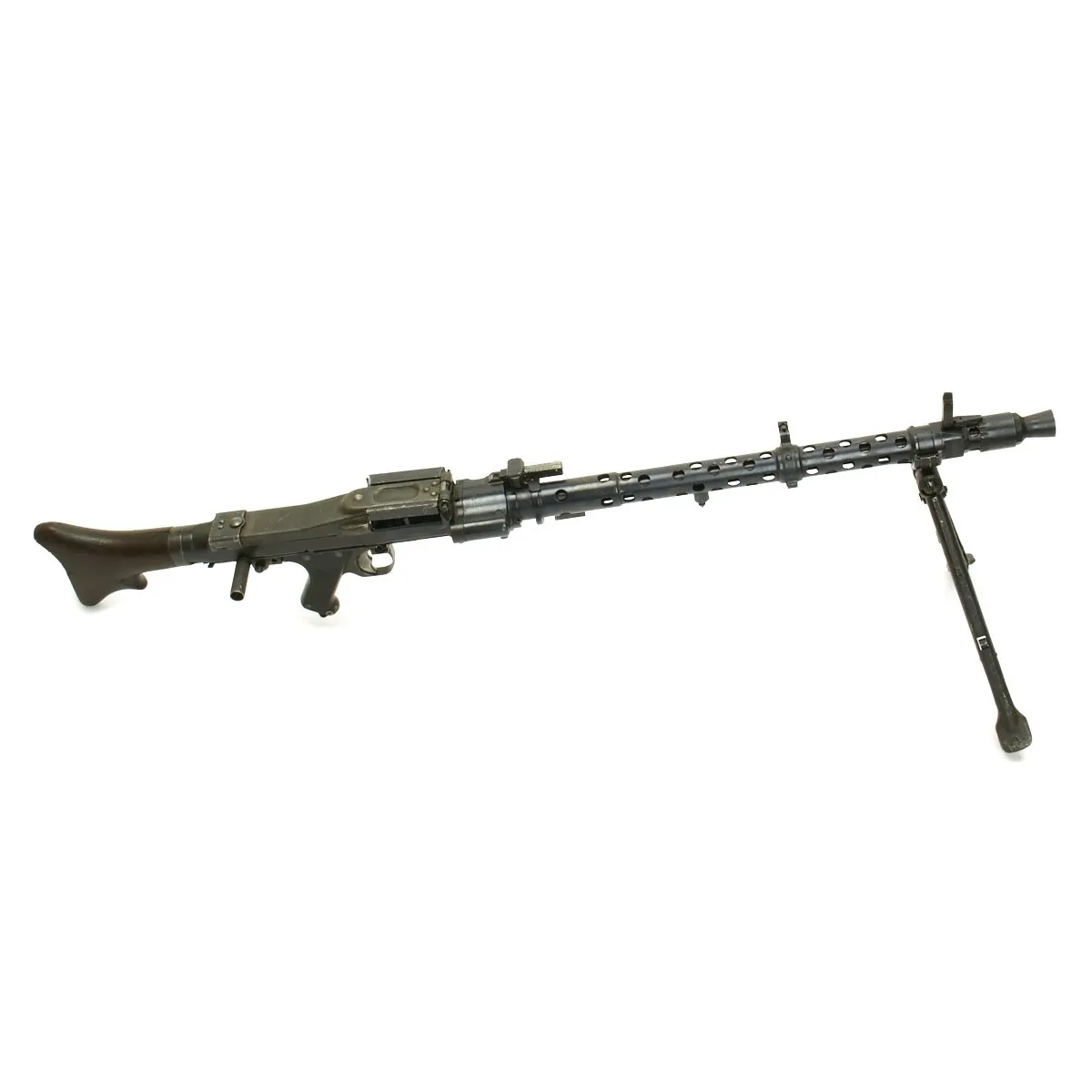 Original German WWII MG 34 Display Machine Gun with MG 42 Lafette Mount - marked dfb 42