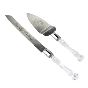 Our Wedding Cake Knife and Server Set, 12-3/4-Inch, 2-Piece