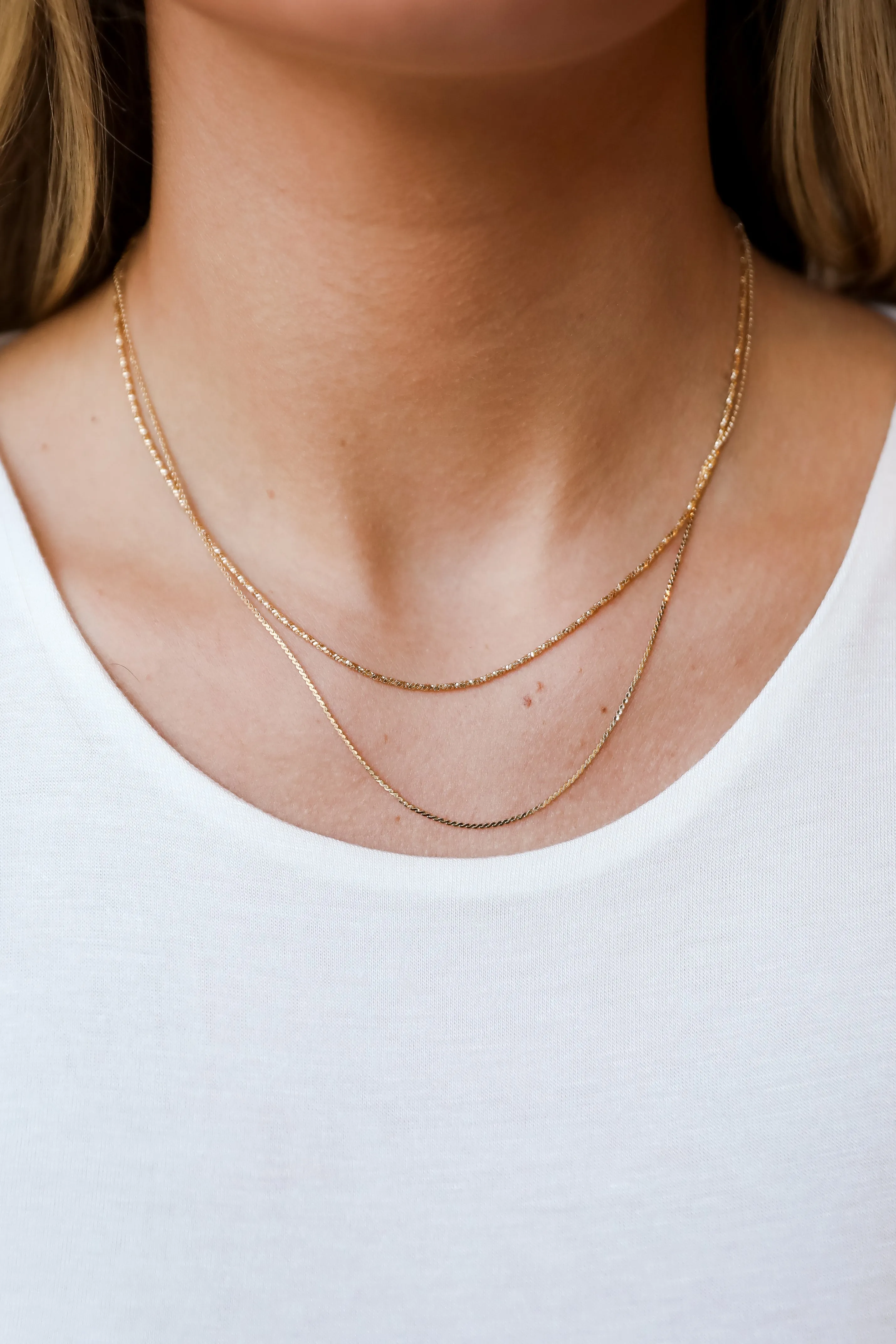 Parker Gold Layered Chain Necklace