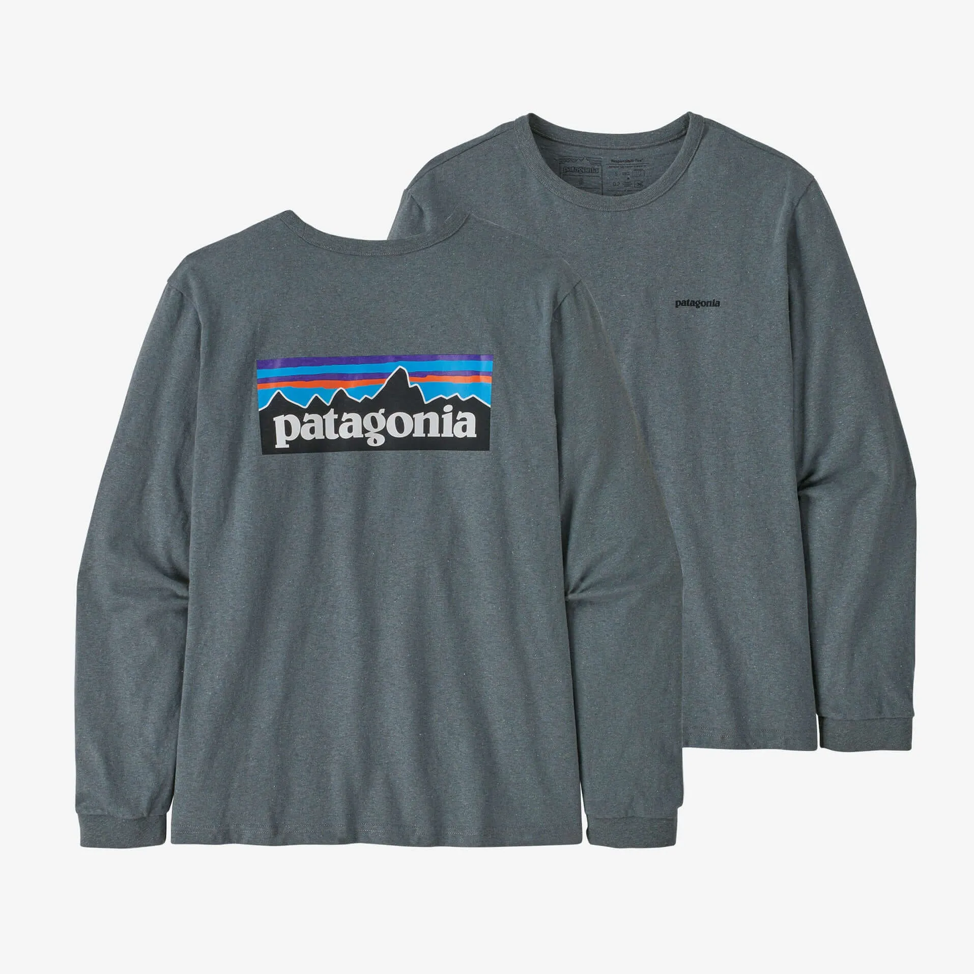 Patagonia W LS P-6 Logo Responsibilitee PLUME GREY